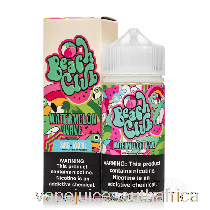 Vape Juice South Africa Watermelon Wave - Beach Club - 100Ml 3Mg